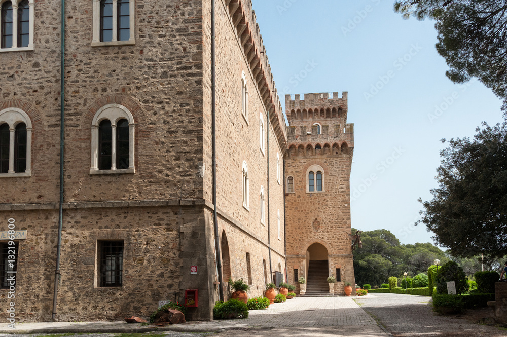 Das Castello Pasquini von Castiglioncello an der Toskana Küste
