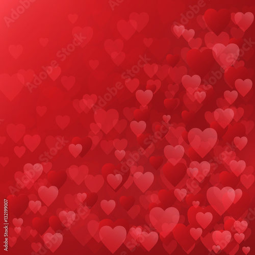 Square HEARTS Background