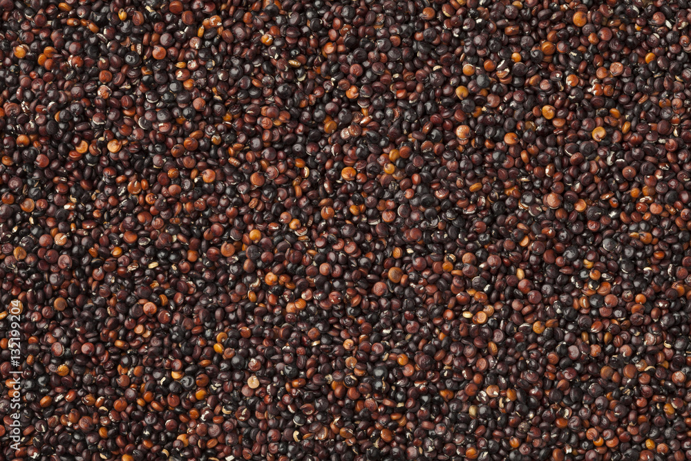 Raw black Quinoa full frame