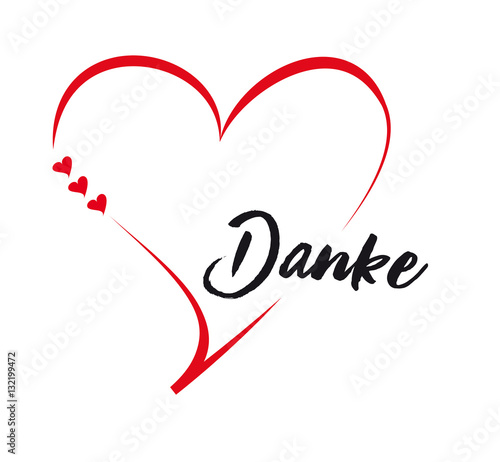 danke mit herz