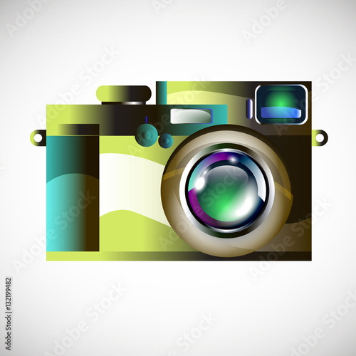 camera vector digital black lens focus photographer