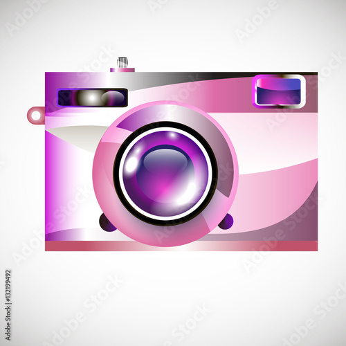 camera vector digital black lens focus photographer