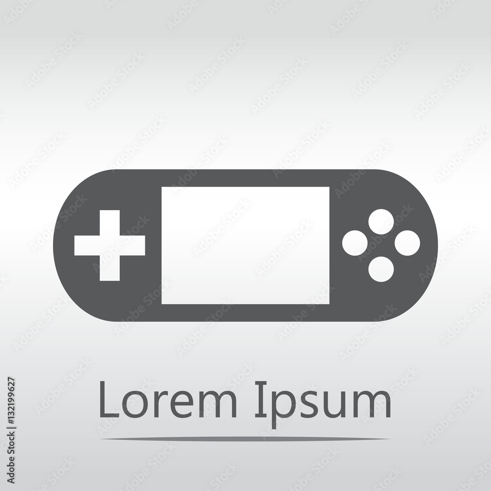 Gaming console vector icon. Controller icon Gaming console vector icon. Controller icon