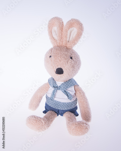 rabbit or bunny toy on a background.