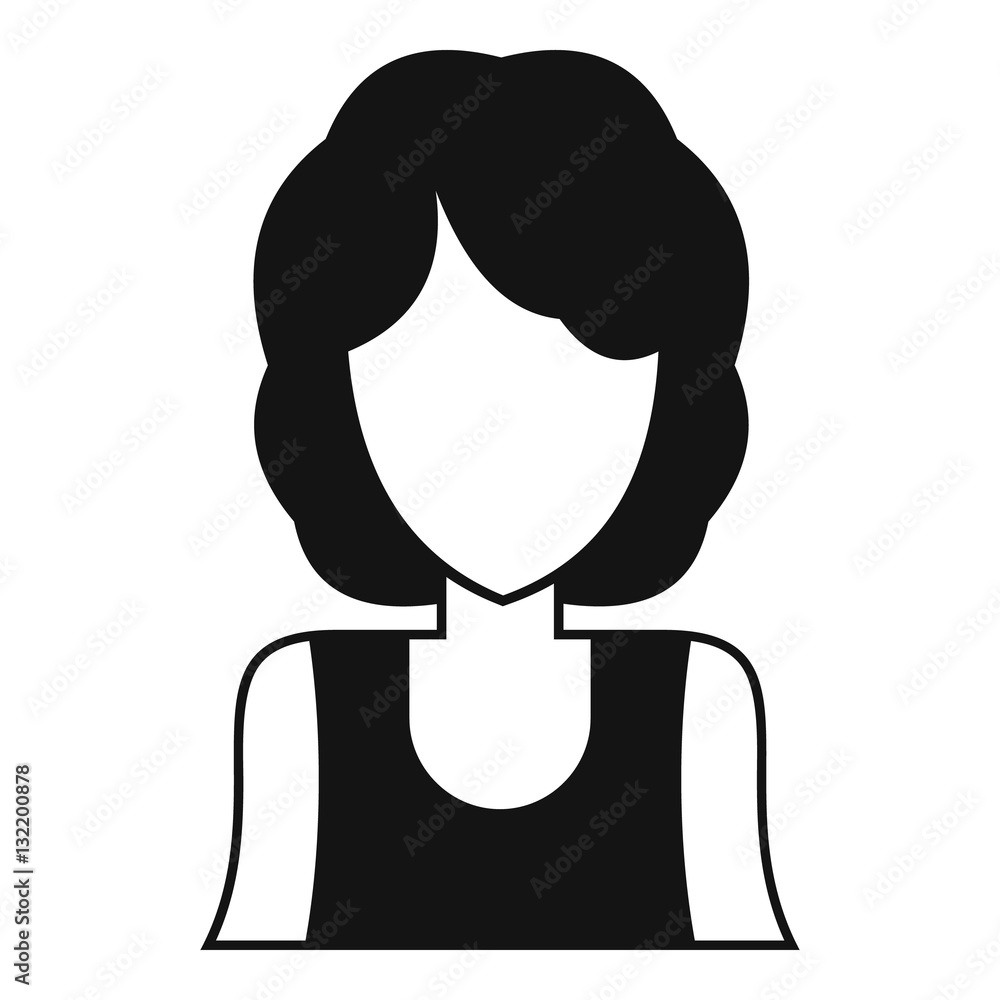 Obraz premium Women avatar icon. Simple illustration of woman avatar vector icon for web