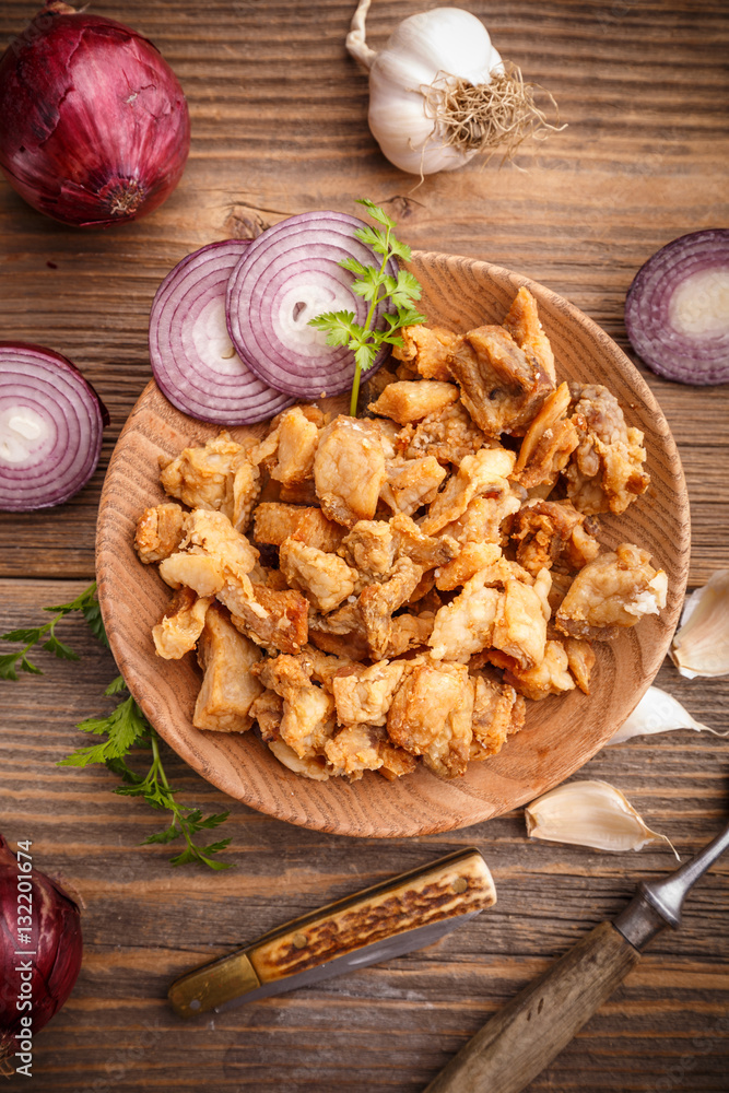 Homemade pork crackling Homemade pork crackling