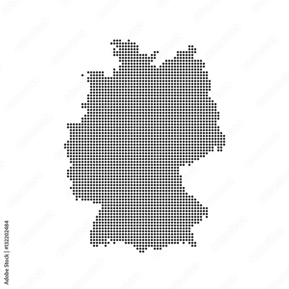 Vector Dotted France Map Vector Dotted France Map