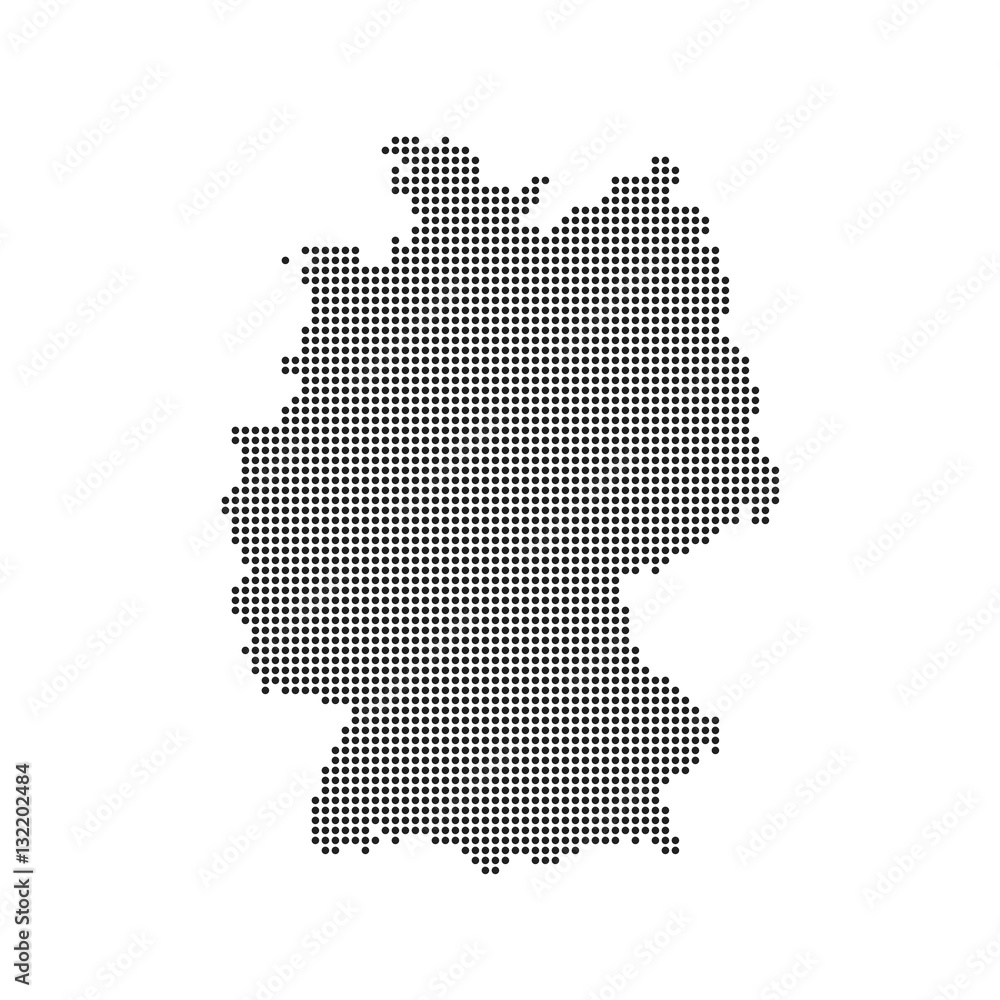 Vector Dotted France Map