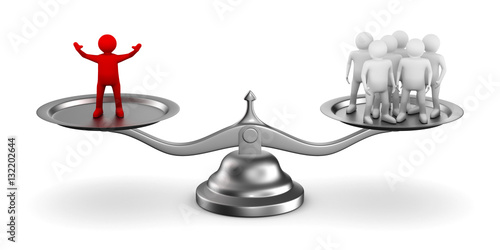 leadership concept on white...