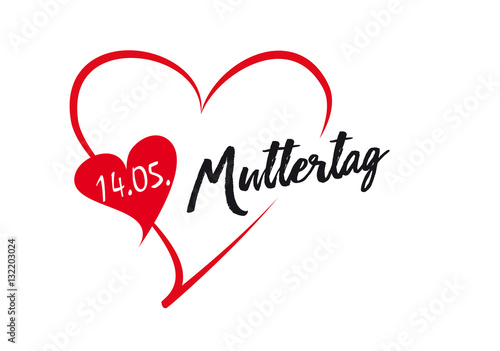 muttertag - herz - datum