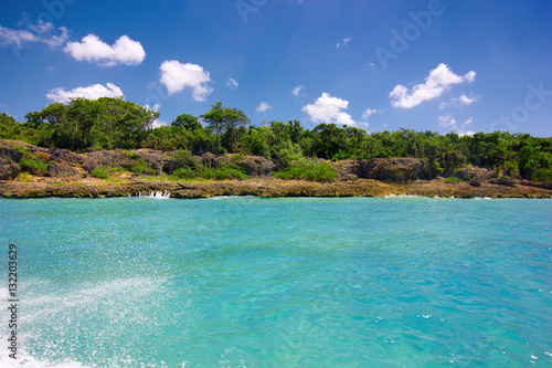 Sea shore line of Punta Cana