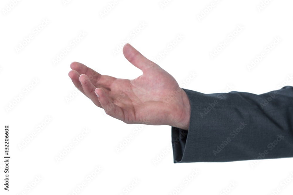 Close-up of businessman hand gesturing Close-up of businessman hand gesturing