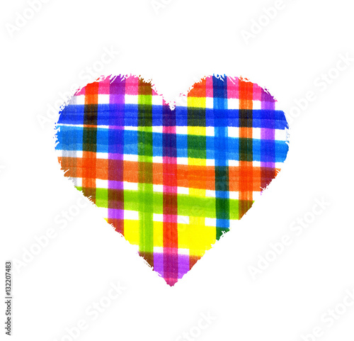 Wallpaper Mural Abstract color cell pattern heart Torontodigital.ca