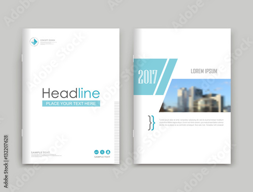 Abstract composition. Text frame surface. White, blue a4 brochure cover design. Title sheet model set. Header box. Financial analytic icon. Vector front page font. Ad banner form texture. Flier fiber