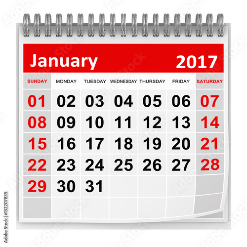 Calendar - January 2017