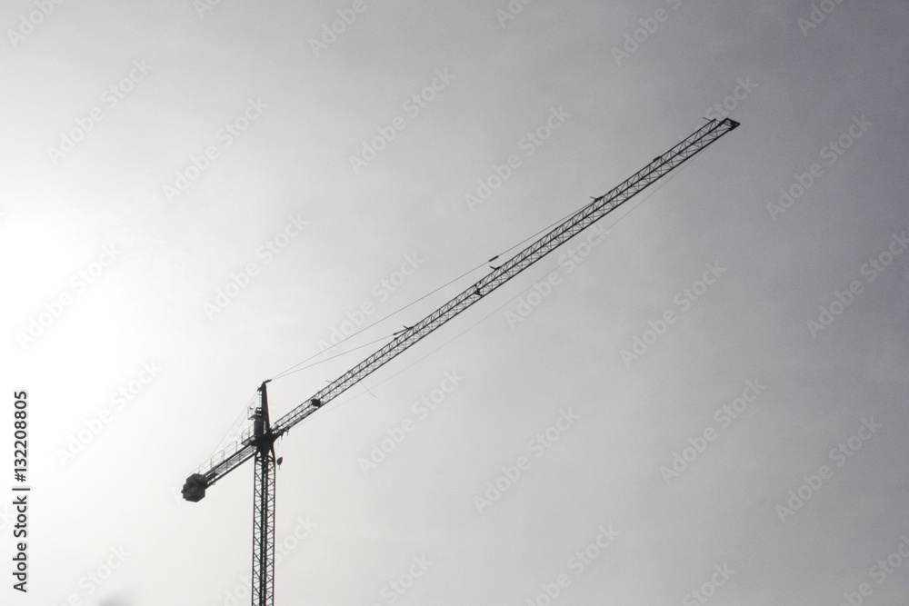 lifting crane at a construction site lifting crane at a construction site