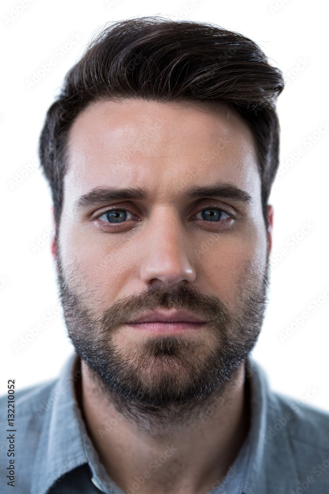 Handsome man against white background Handsome man against white background