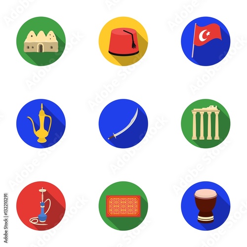 Trash and garbage set icons in flat style. Big collection of trash and garbage vector symbol stock illustration