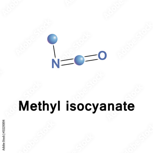 Methyl isocyanate is an intermediate chemical in the production of carbamate pesticides (such as carbaryl, carbofuran, methomyl, and aldicarb), rubbers and adhesives. Very toxic for humans.