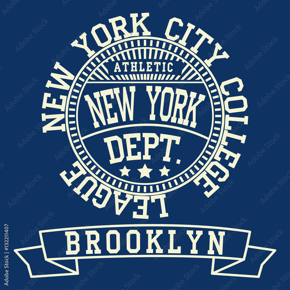 New york Brooklyn typography fashion, t-shirt New york Brooklyn typography fashion, t-shirt