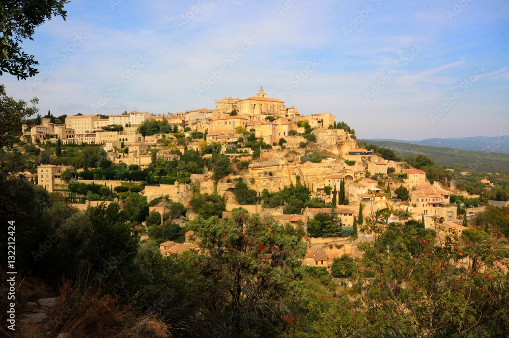 Provence Roussillon town view France