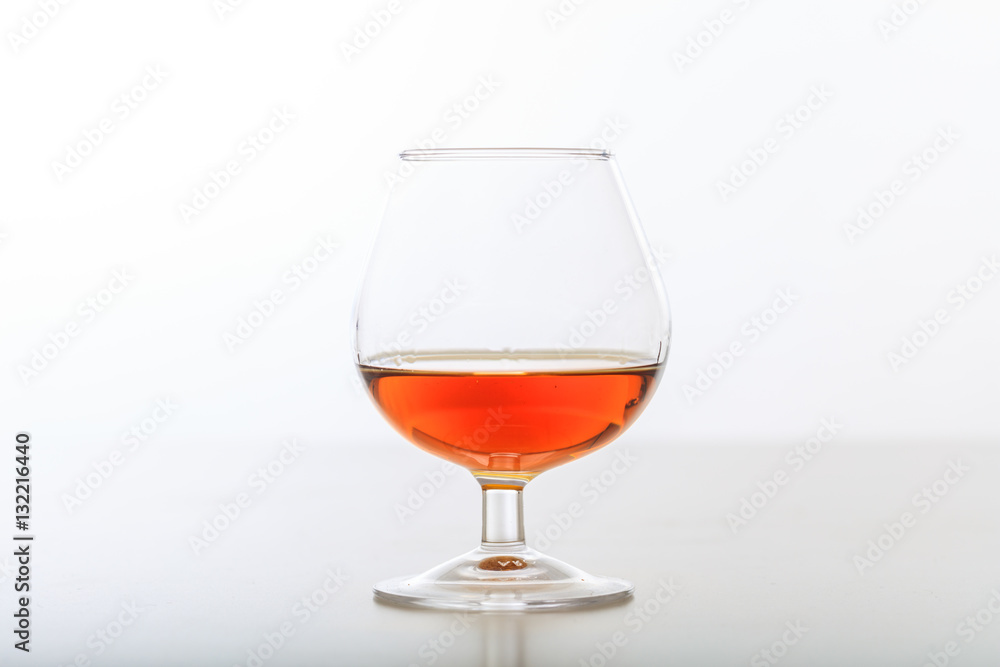 Cognac glass on white background Cognac glass on white background