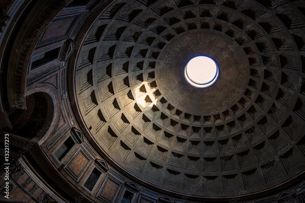 Pantheon's dome ceiling
