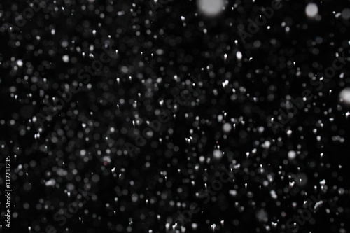 night snow