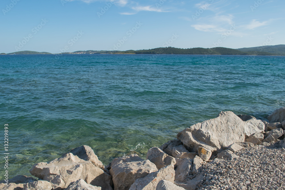Rocky coastline, Croatia