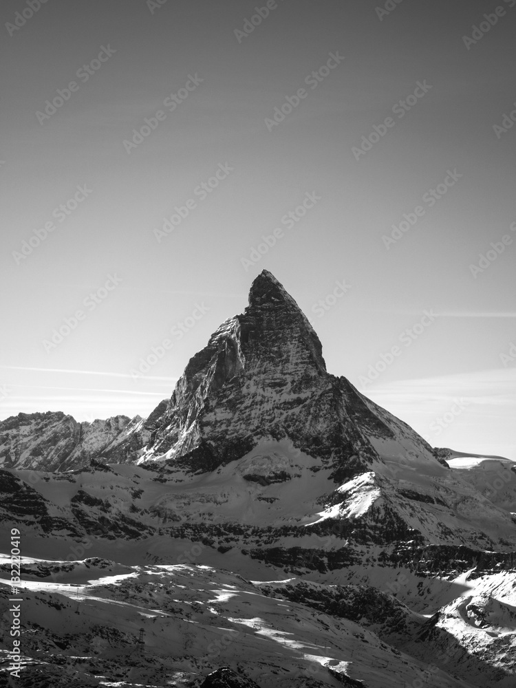 Special winter wallpaper, Snowy matterhorn peak