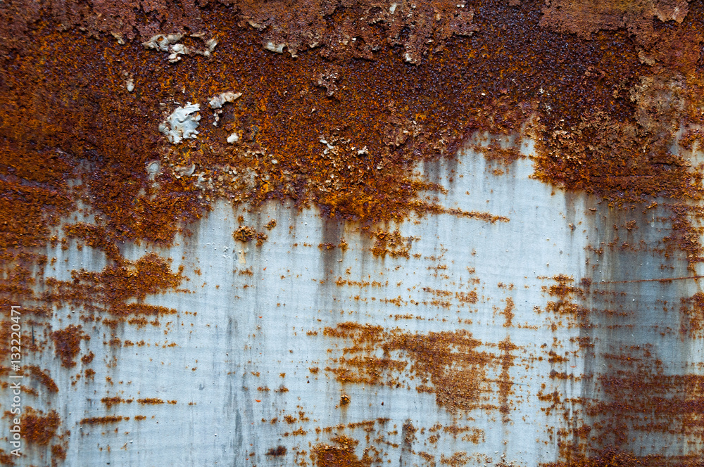 Fototapeta premium Old rusted metal background, rusty metal texture