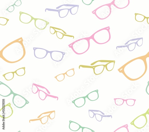 Seamless spectacles, glasses pattern, eyeglasses, specs . Sunglasses