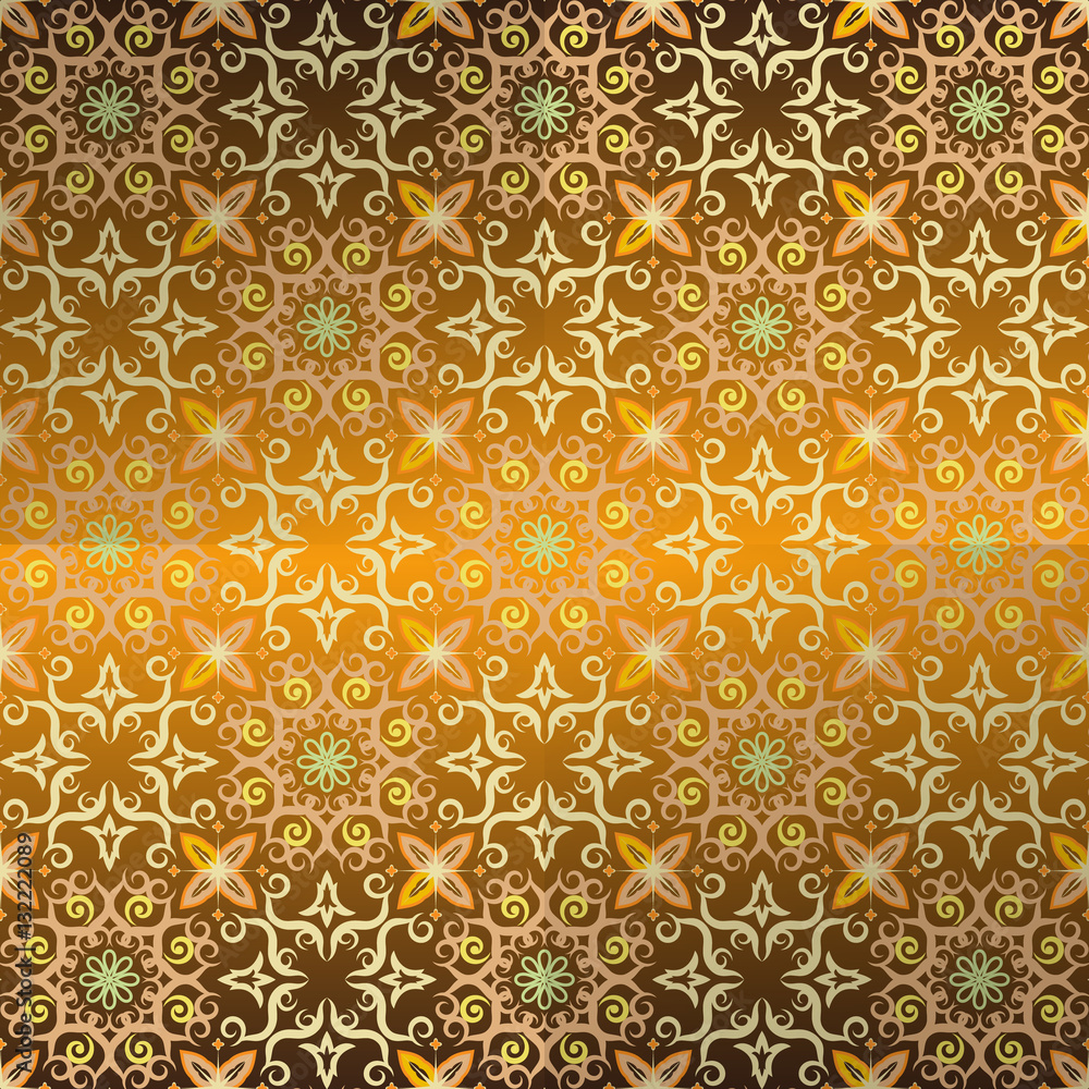Abstract pattern decorative elements on background