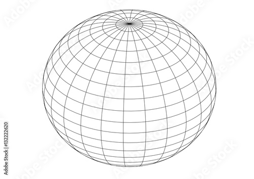 sphère ,boule 3 d,graphisme isolé