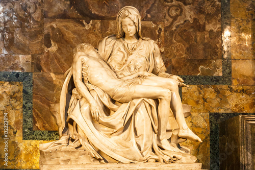 Pieta sculpture at Saint Peter's Basilica in Vatican. photo