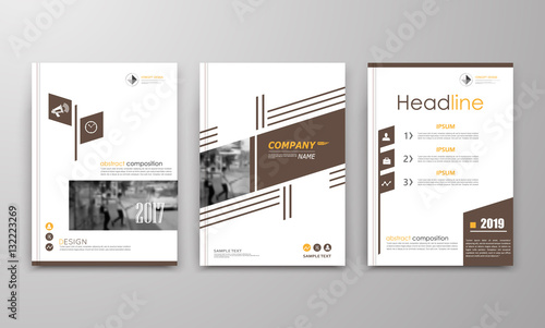 A4 brochure cover design. Ad frame font. Patch a4 title sheet model. Creative vector front page. Flyer mockup set. Banner texture. Roster info structure icon. Financial project fiber. Step point