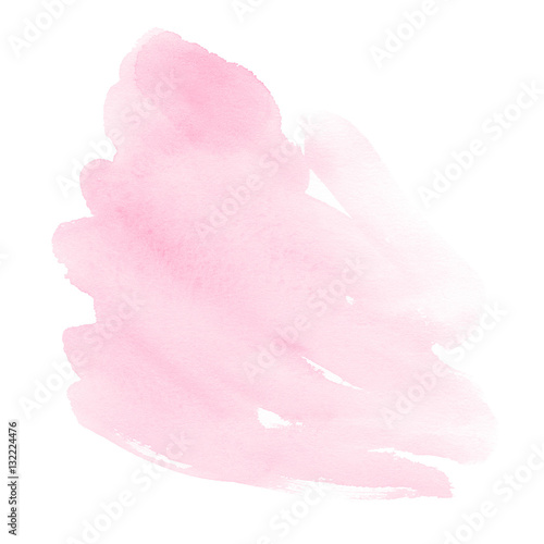 The hand draw abstract watercolor background of pastel natural delicate shade. A watercolor spot. Gentle pink color. It is possible to use for wrap, wallpaper, website, pattern, decor.
