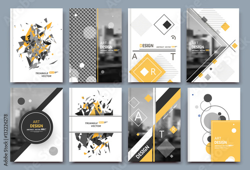Abstract composition, business card set, correspondence letter collection, brochure title sheet, certificate, diploma, patent, charter, figure frame surface, logo backdrop EPS 10 vector