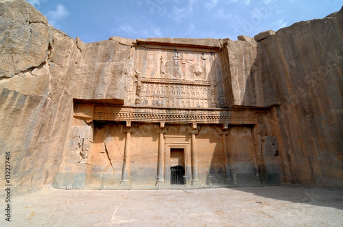 Tomb of Artaxerxes III in Persepolis  - ceremonial capital of the Achaemenid Empire in Iran
 #132227416