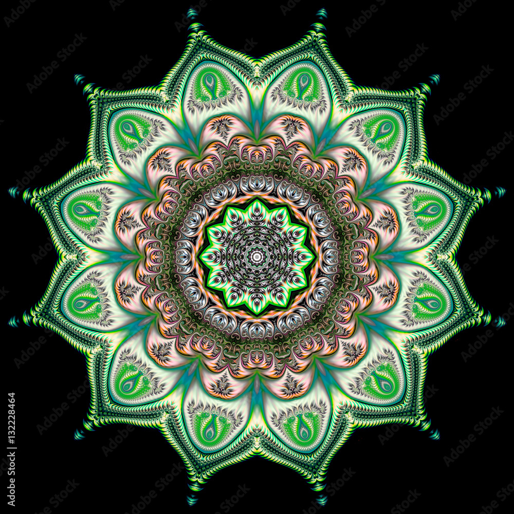 Abstract fractal background computer-generated image Abstract fractal background computer-generated image