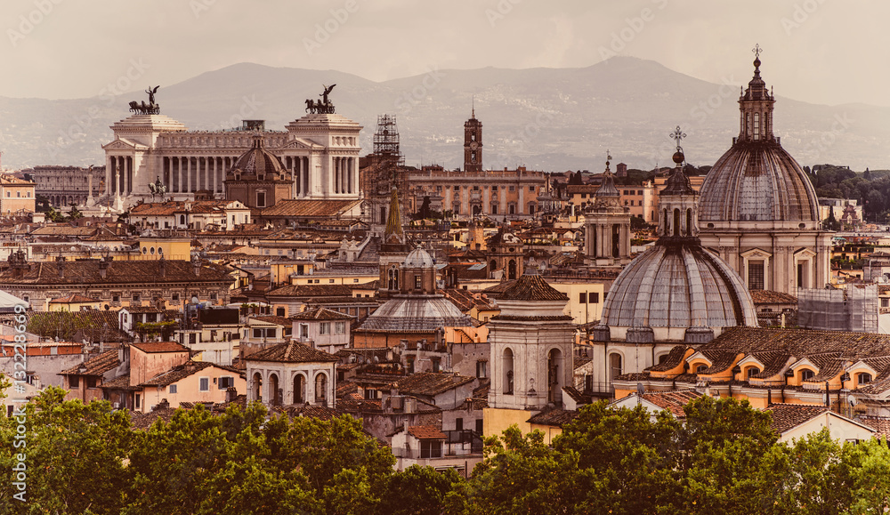 Skyline of Rome, Italy