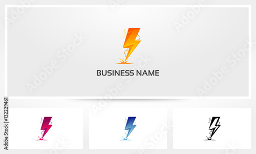 Thunder Electric Lightning Logo