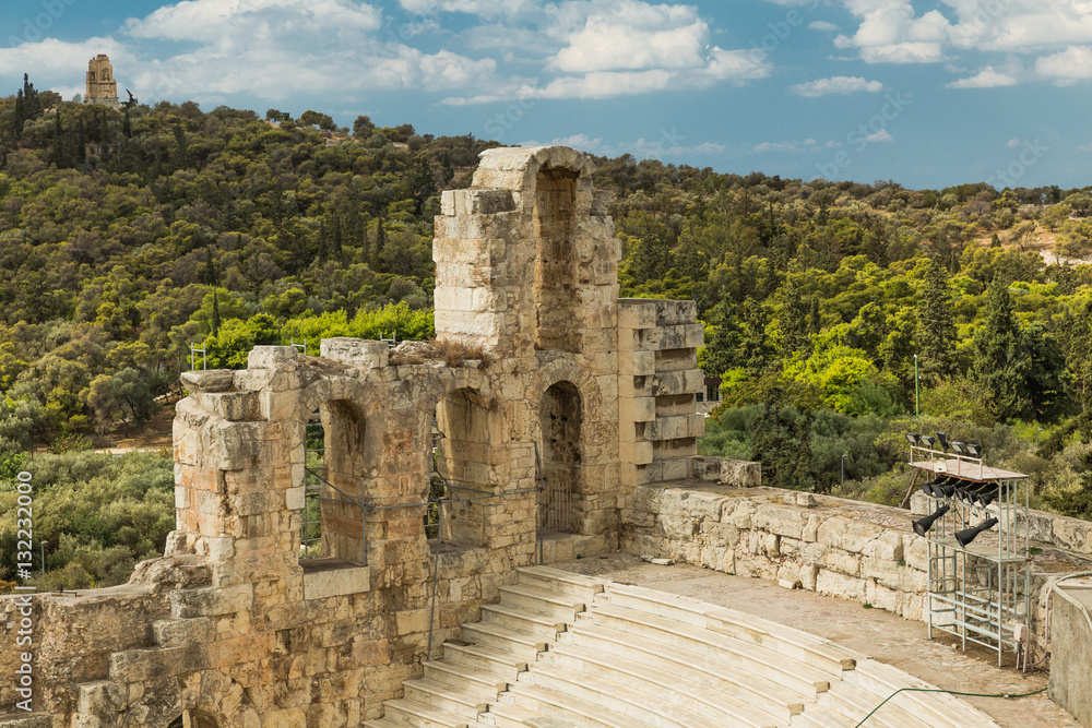 Amphitheater in Acropolis, Athens Greece