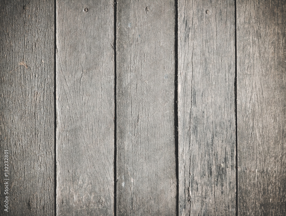 Naklejka premium Old wooden plank have space use for background.