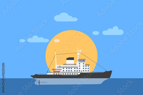 icebraker in the ocean