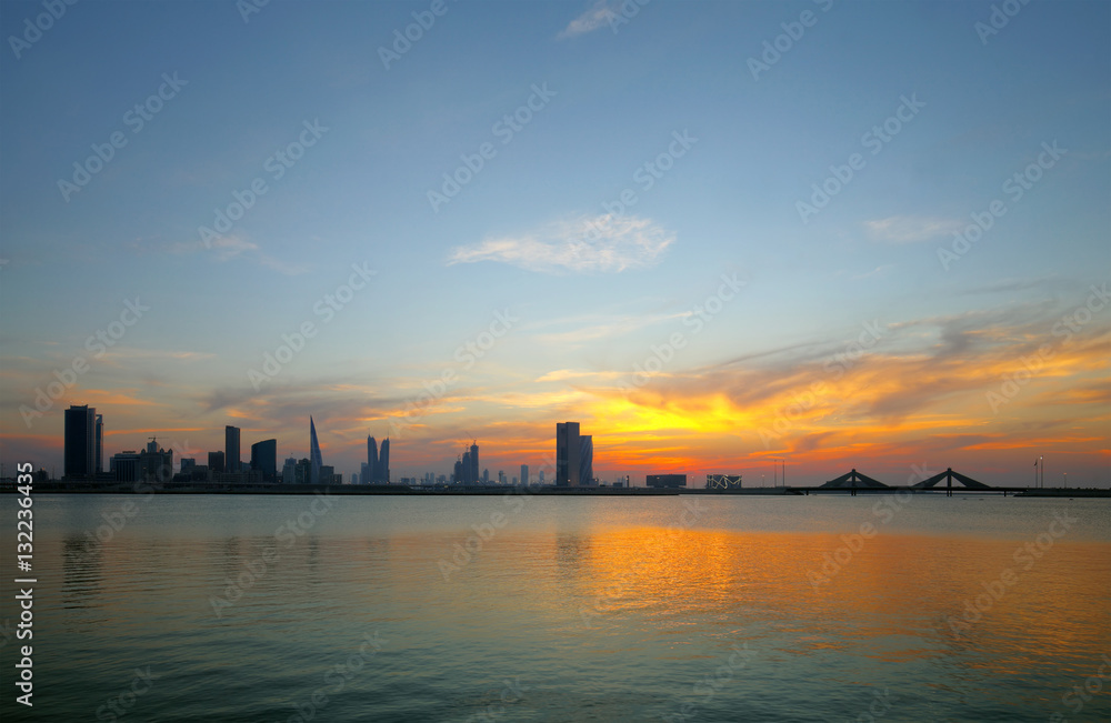 Beautiful Bahrain skyline 