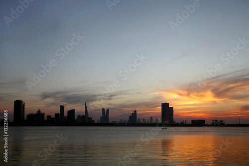 A beautiful view of Bahrain skyline 