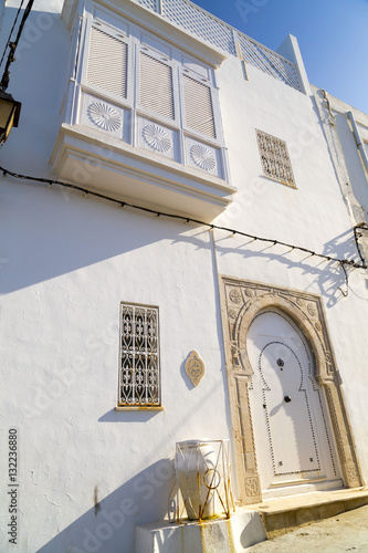 Ornate Tunisian door, tradi...