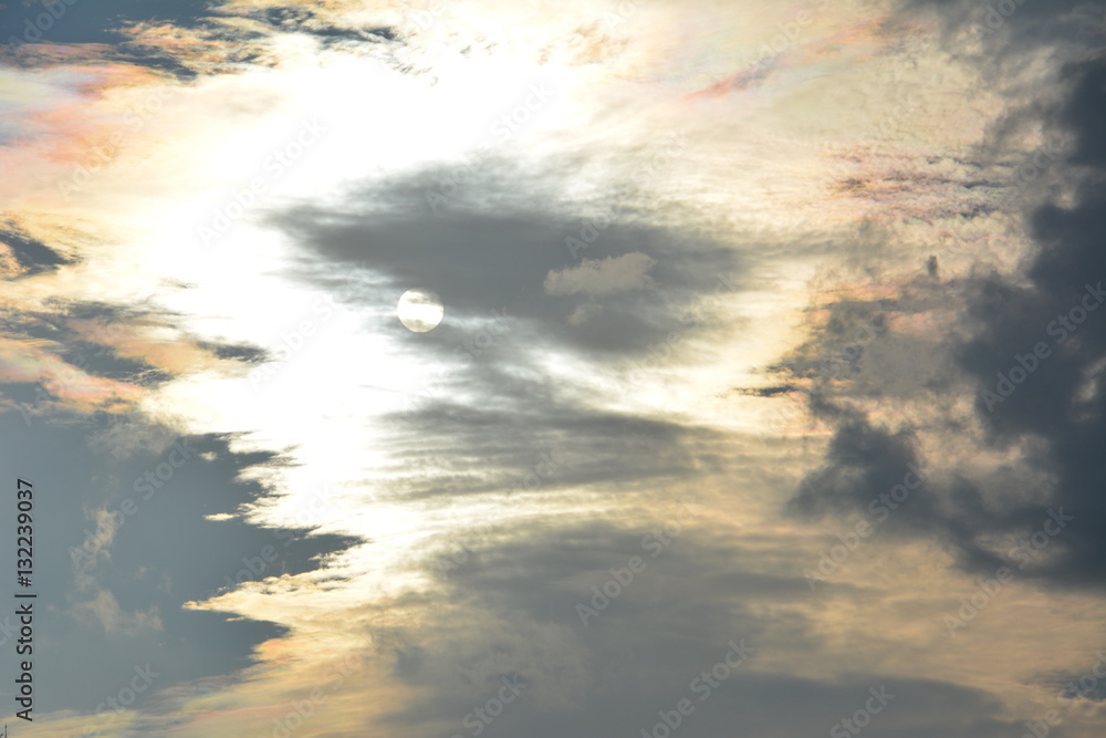 Fototapeta premium Moon_and_clouds