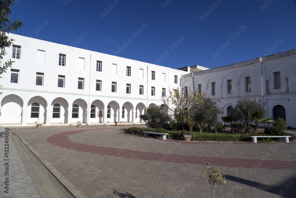 Exterior view ofthe museum of Carthage in Tunis, Tunisia